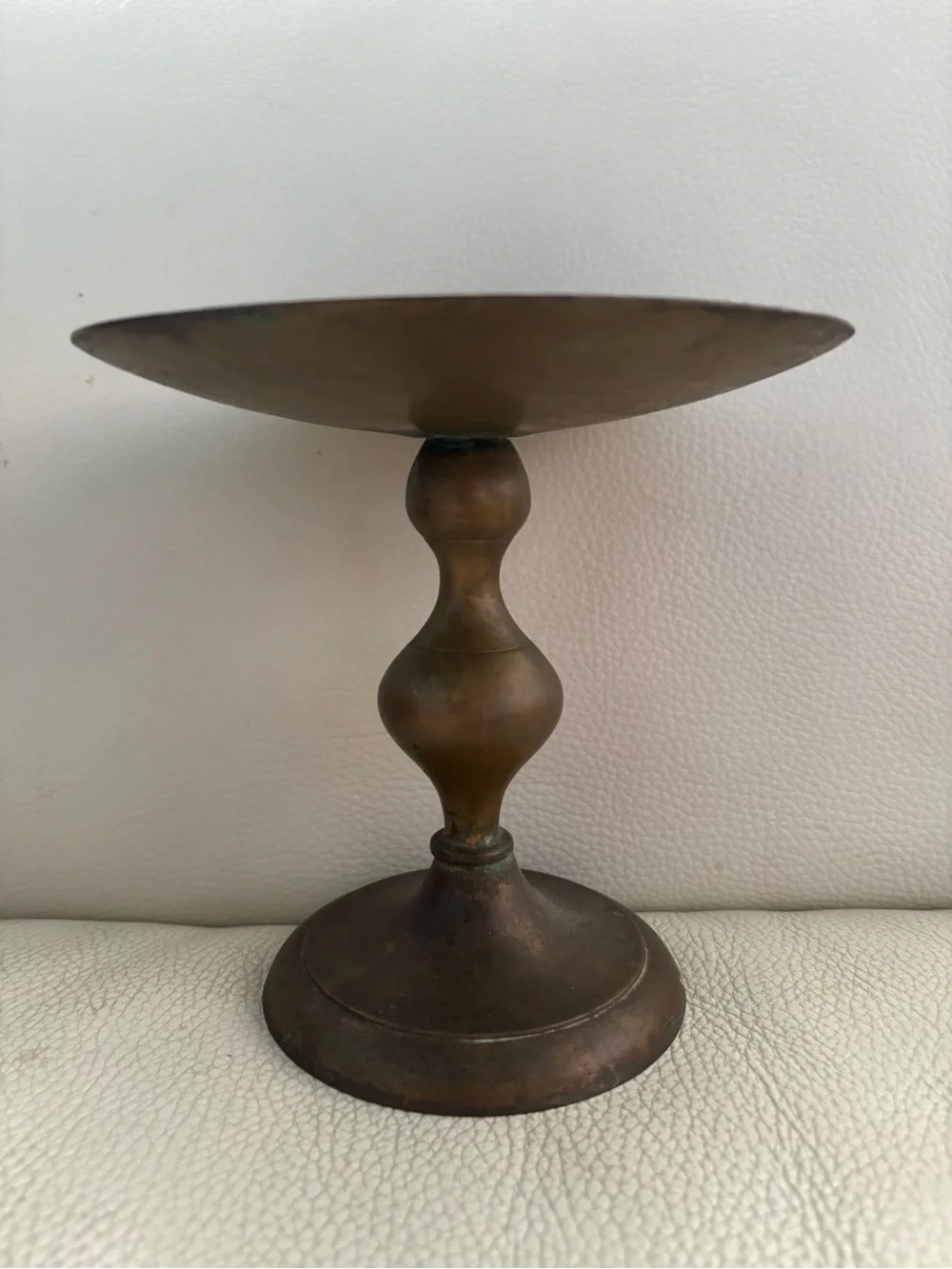 Vintage Brass Large Candle Holder